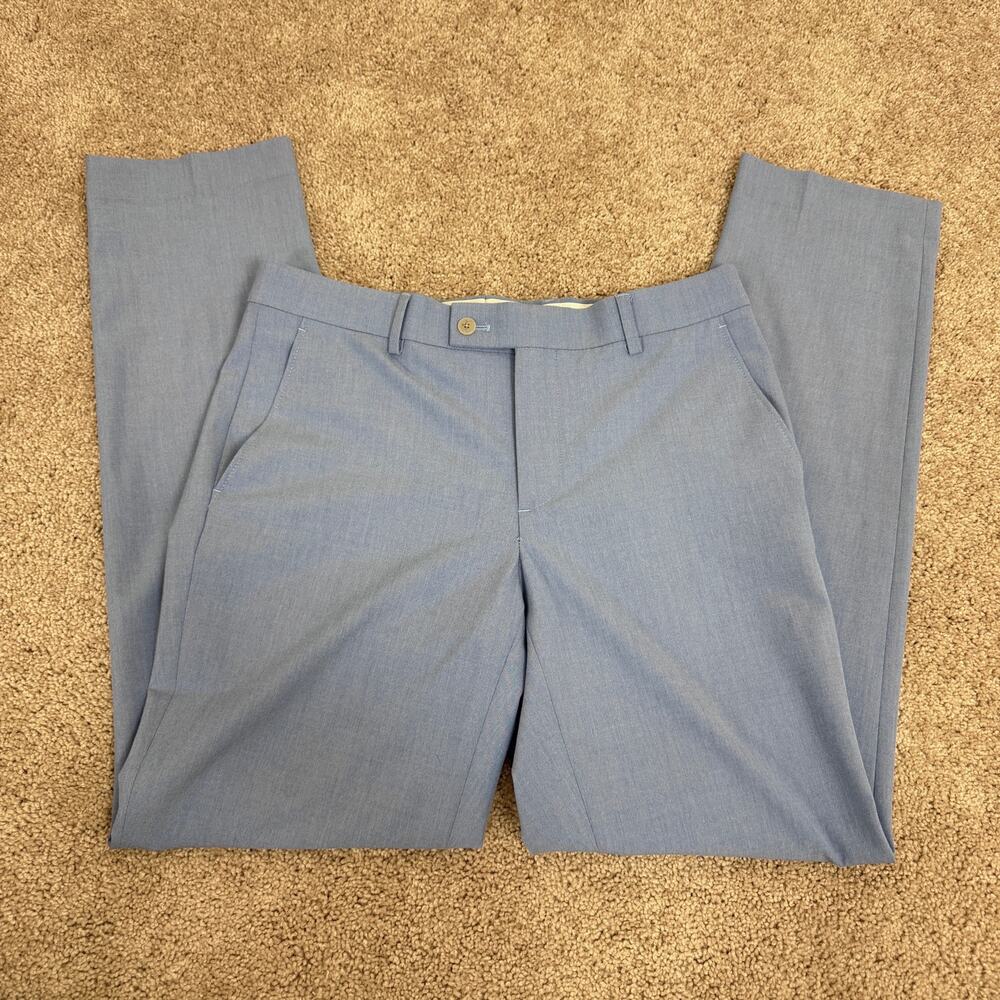 Egara men’s warehouse new without tag Women’s light Blue Dress pants size 32x32 - Picture 2 of 8